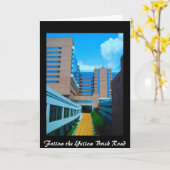 黄色い煉瓦道を後を追って下さい カード (黄色い花)