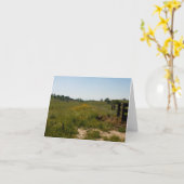 黄色い煉瓦道 カード (黄色い花)