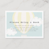 黄色い熱気球お願い本を持って来て エンクロージャーカード (正面)