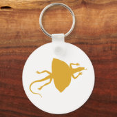 黄色い爬虫類 キーホルダー (正面)