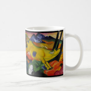 黄色い牛フランツ・マルク コーヒーマグカップ