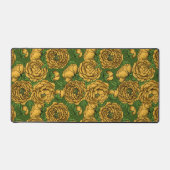 黄色い牡丹の花束 デスクマット (正面)