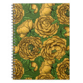 黄色い牡丹の花束 ノートブック (正面)