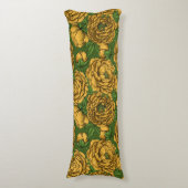 黄色い牡丹の花束 ボディピロー (正面縦)