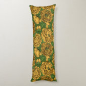 黄色い牡丹の花束 ボディピロー (裏面 (縦))