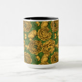 黄色い牡丹の花束 マグカップ (中央)