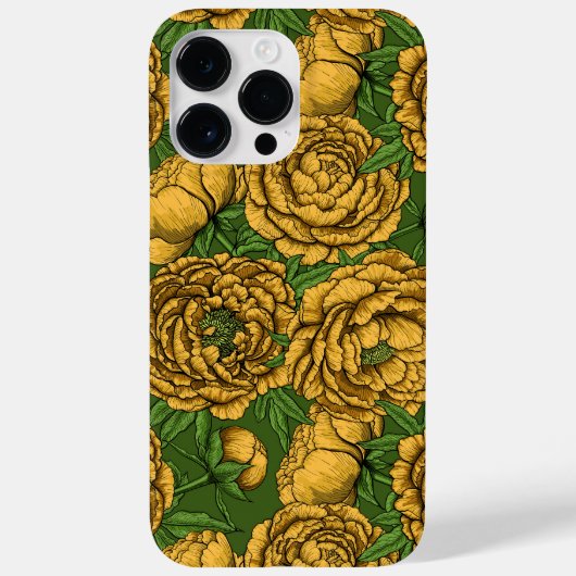 黄色い牡丹の花束 Case-Mate iPhoneケース (裏面)