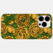 黄色い牡丹の花束 Case-Mate iPhoneケース (裏面 (横))