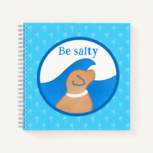 黄色い犬の子供の祈り日記 Be Salty ノートブック (正面)