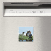 黄色い犬の洞窟 マグネット (インサイチュ (食洗機))