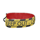 黄色い犯罪現場テープ アスレチックヘッドバンド (左)