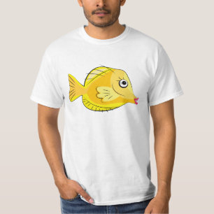 黄色い独特の味の熱帯魚のスキューバ Tシャツ