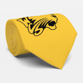 黄色い猫のタイ ネクタイ (ロール)