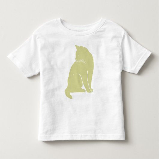 黄色い猫 トドラーTシャツ (正面)