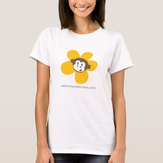 黄色い猿カード Tシャツ (正面)