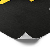 黄色い琥珀の飛行機 ポスター (角)