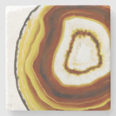 黄色い瑪瑙 ストーンコースター (正面)