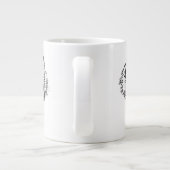 黄色い目で黒くうなる虎 ジャンボコーヒーマグカップ (裏面)