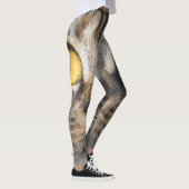 黄色い目の猫のクローズアップ レギンス (右)