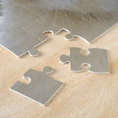 黄色い目をした白猫 ジグソーパズル (側面)