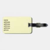 黄色い目をした白猫 ラゲッジタグ (裏面横)