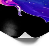 黄色い目カラフル猫 ポスター (コーナー)