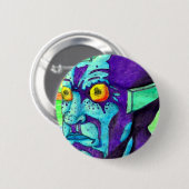 黄色い目ボタン 缶バッジ (正面&裏面)