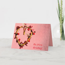 黄色い私のための彼の軽い心のバレンタイン シーズンカード