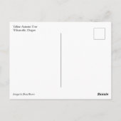 黄色い秋の木 ポストカード (裏面)