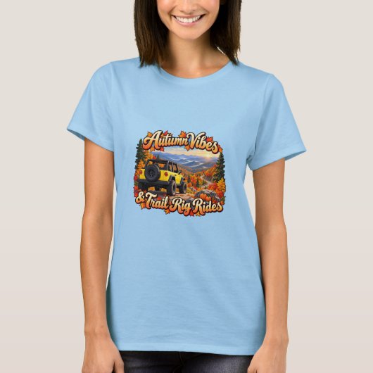 黄色い秋の雰囲気 Tシャツ (正面)