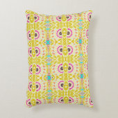 黄色い種族パターン アクセントクッション (正面(垂直))