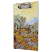 黄色い空と太陽とオリーブの木 クリップボード (左)