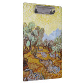 黄色い空と太陽とオリーブの木 クリップボード (右)