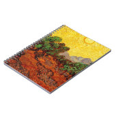 黄色い空と太陽とオリーブの木 ノートブック (左側)