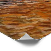 黄色い空と太陽とオリーブの木 ポスター (角)