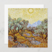 黄色い空と太陽のオリーブの木 (正面/裏面)