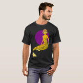 黄色い箱の魚の人魚男 Tシャツ (正面フル)