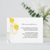黄色い結婚式の挿入物でロマンス発芽 エンクロージャーカード (スタンド正面)