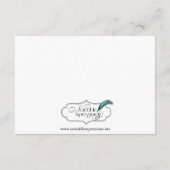 黄色い結婚式の挿入物でロマンス発芽 エンクロージャーカード (裏面)