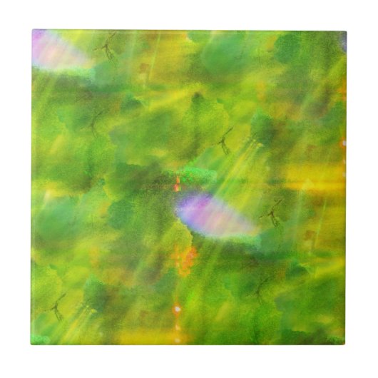 黄色い継ぎ目が無い背景の緑を着色して下さい タイル (正面)