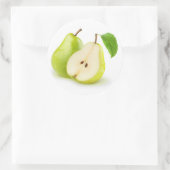 黄色い緑の梨 ラウンドシール (バッグ)