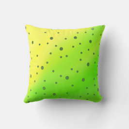黄色い緑の点 クッション