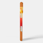 黄色い縁オレンジ色のチューリップ写真 Case-Mate iPhoneケース (裏面 / 右)