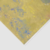 黄色い背景の木々，リドン 薄葉紙 (詳細)