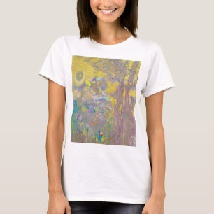 黄色い背景の木々,リドン Tシャツ