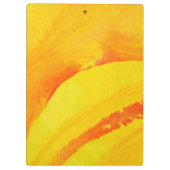 黄色い背景。 紙の水彩画 クリップボード (裏面)