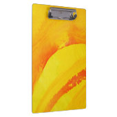 黄色い背景。 紙の水彩画 クリップボード (右)