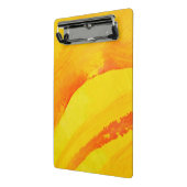 黄色い背景。 紙の水彩画 ミニクリップボード (アングル2)