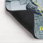 黄色い自転車 マウスパッド (コーナー)