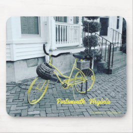 黄色い自転車 マウスパッド